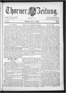 Thorner Zeitung 1889, Nr. 91