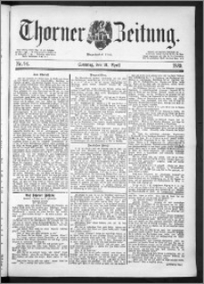 Thorner Zeitung 1889, Nr. 94 + Beilage