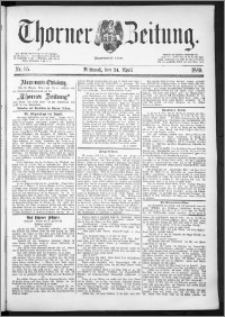 Thorner Zeitung 1889, Nr. 95 + Beilage