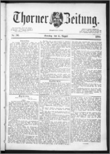 Thorner Zeitung 1889, Nr. 186 + Beilage, Beilagenwerbung