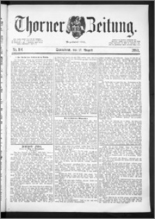 Thorner Zeitung 1889, Nr. 191