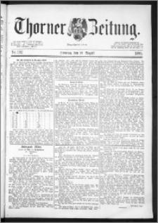 Thorner Zeitung 1889, Nr. 192