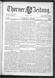 Thorner Zeitung 1889, Nr. 264 + Beilage