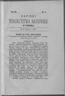 Zapiski Towarzystwa Naukowego w Toruniu, T. 3 nr 2, (1914)