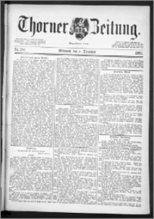 Thorner Zeitung 1889, Nr. 284