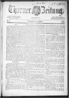 Thorner Zeitung 1890, Nr. 1
