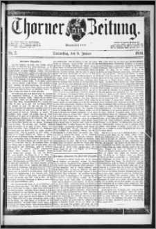 Thorner Zeitung 1890, Nr. 7 + Beilage