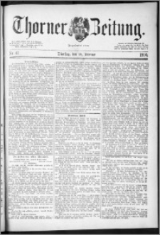 Thorner Zeitung 1890, Nr. 41 + Beilagenwerbung