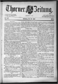 Thorner Zeitung 1890, Nr. 167 + Beilage