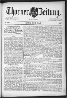 Thorner Zeitung 1890, Nr. 198