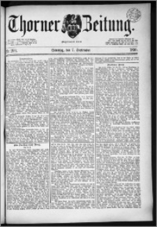 Thorner Zeitung 1890, Nr. 209 + Beilage