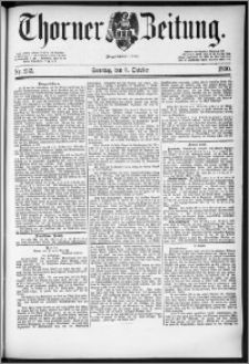 Thorner Zeitung 1890, Nr. 233 + Beilage