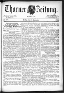 Thorner Zeitung 1890, Nr. 279