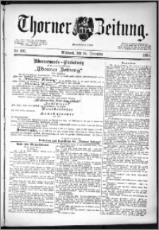 Thorner Zeitung 1890, Nr. 301 + Beilage