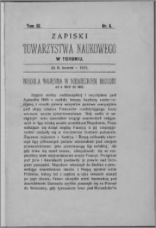 Zapiski Towarzystwa Naukowego w Toruniu, T. 3 nr 6, (1915)