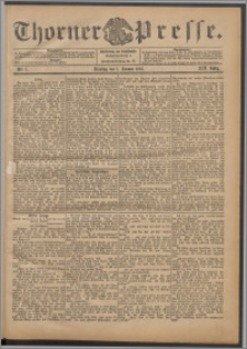 Thorner Presse 1901, Jg. XIX, Nr. 1 + 1. Beilage, 2. Beilage