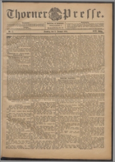 Thorner Presse 1901, Jg. XIX, Nr. 5 + 1. Beilage, 2. Beilage