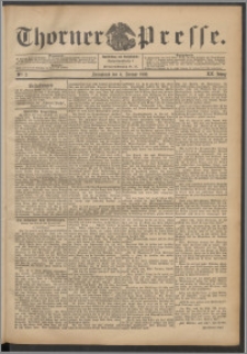 Thorner Presse 1902, Jg. XX, Nr. 3 + Beilage
