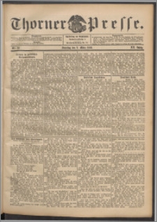 Thorner Presse 1902, Jg. XX, Nr. 58 + 1. Beilage, 2. Beilage