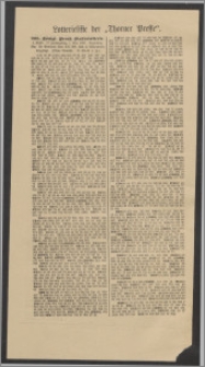 Thorner Presse: 4 Klasse 206. Königl. Preuß. Lotterie 1 Mai 1902