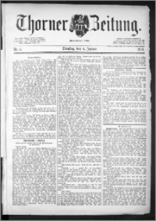 Thorner Zeitung 1891, Nr. 4