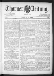 Thorner Zeitung 1891, Nr. 11