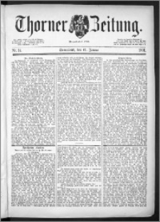 Thorner Zeitung 1891, Nr. 14