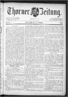 Thorner Zeitung 1891, Nr. 36