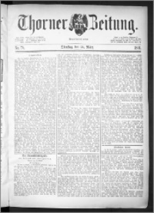 Thorner Zeitung 1891, Nr. 70