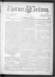 Thorner Zeitung 1891, Nr. 75