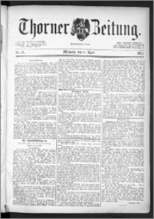 Thorner Zeitung 1891, Nr. 81