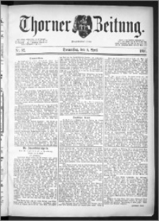 Thorner Zeitung 1891, Nr. 82