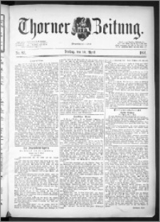Thorner Zeitung 1891, Nr. 83