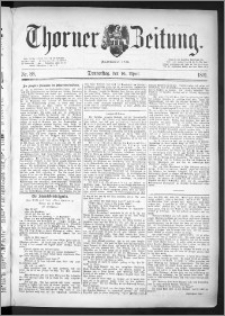 Thorner Zeitung 1891, Nr. 88