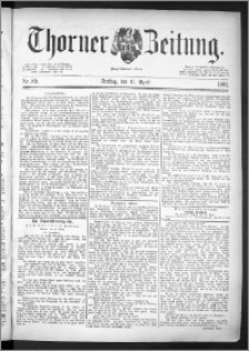 Thorner Zeitung 1891, Nr. 89