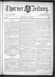 Thorner Zeitung 1891, Nr. 90