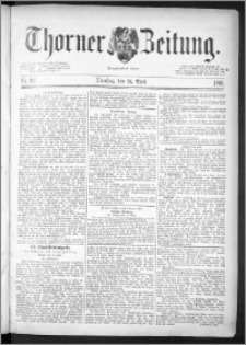 Thorner Zeitung 1891, Nr. 92