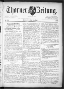 Thorner Zeitung 1891, Nr. 95