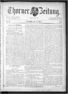 Thorner Zeitung 1891, Nr. 99