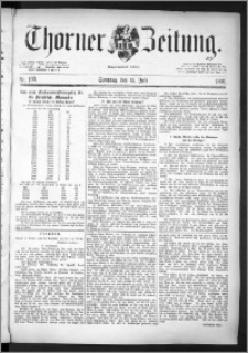 Thorner Zeitung 1891, Nr. 160 + Beilage