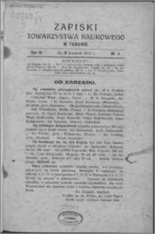 Zapiski Towarzystwa Naukowego w Toruniu, T. 4 nr 3, (1917)