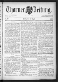 Thorner Zeitung 1891, Nr. 188
