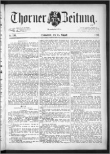 Thorner Zeitung 1891, Nr. 189