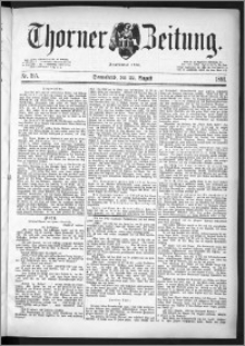 Thorner Zeitung 1891, Nr. 195