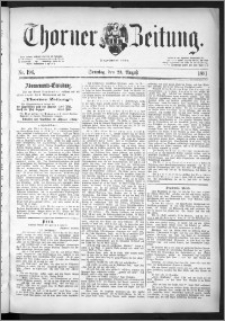 Thorner Zeitung 1891, Nr. 196 + Beilage