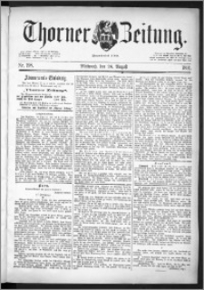 Thorner Zeitung 1891, Nr. 198