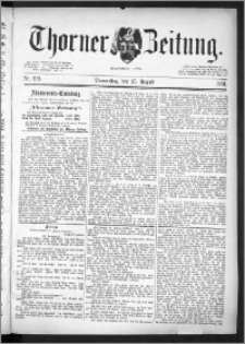 Thorner Zeitung 1891, Nr. 199