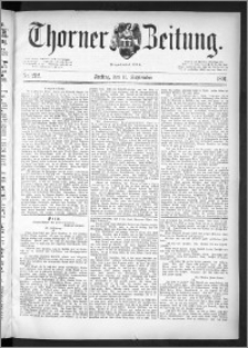 Thorner Zeitung 1891, Nr. 212