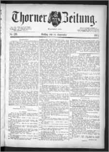 Thorner Zeitung 1891, Nr. 218