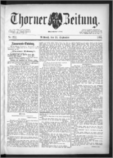 Thorner Zeitung 1891, Nr. 222
